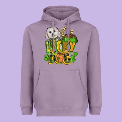 Lucky Dog St. Patrick's Heavyweight Hoodie Designed By Fadigitalartstudio
