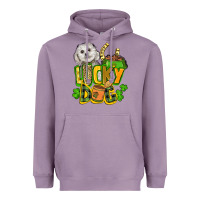 Lavender lucky dog St. Patrick's Heavyweight Hoodie - FaDigitalArtStudio
