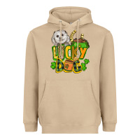 Mushroom lucky dog St. Patrick's Heavyweight Hoodie - FaDigitalArtStudio