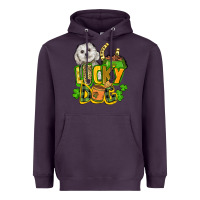 Plum lucky dog St. Patrick's Heavyweight Hoodie - FaDigitalArtStudio