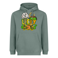 Sage lucky dog St. Patrick's Heavyweight Hoodie - FaDigitalArtStudio