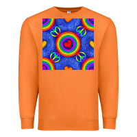 Carrot Pride lgbtq hearts and peace symbol seamless patte Premium Sweatshirt - BundleAndBundleShop