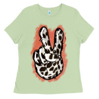 Matcha Dalmatians Skin Peace Sign Ladies Tee - Jasminsmagicworld