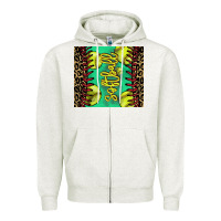 Oatmeal Heather Softball leopard tumbler Zipper Hoodie - HowdyJamesFarm