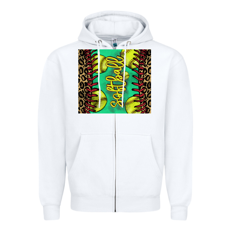 Softball Leopard Tumbler Zipper Hoodie by HowdyJamesFarm | Teevron