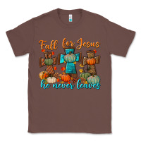 Chestnut fall for jesus he never leaves Classic Tee - BundleAndBundleShop