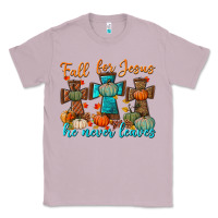 Lilac fall for jesus he never leaves Classic Tee - BundleAndBundleShop