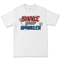 White 4th of july america shake your sparkler Premium Tee - MaliasSmallBusiness