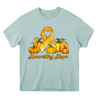 Childhood Cancer Awareness Month Harvesting Hope Heavy Core Tee | Teevron