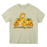 Mossy childhood cancer awareness month harvesting hope Heavy Core Tee - Jasminsmagicworld