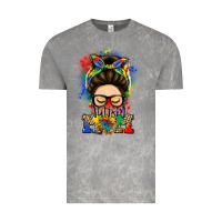 Cloud Rock autism mom messy bun Vintage Tee - LillyAllenDesigns
