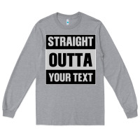 Heather Grey Straight Outta Your Text Long Sleeve Tee - Bettercallsaul