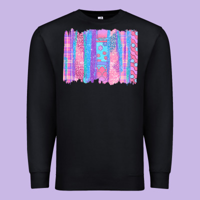 Pink Easter Brushstrokes Premium Sweatshirt Designed By Bundleandbundleshop