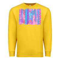 Lemon Pink Easter Brushstrokes Premium Sweatshirt - BundleAndBundleShop