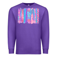 Purple Pink Easter Brushstrokes Premium Sweatshirt - BundleAndBundleShop