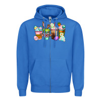 True Royal Easter coffee cups Easter Day Zipper Hoodie - CowGirlArtShop