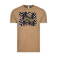 Vintage Coffee racing leopard backgraund Vintage Tee - JahusDesignShop