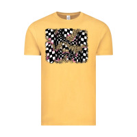Vintage Mustard racing leopard backgraund Vintage Tee - JahusDesignShop
