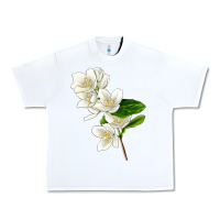White Mock Oranges Urban Heavy Tee - LillyAllenDesigns