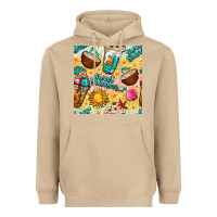 Mushroom sweet summer coffee cups with colorful leopard and sea stars seamless  Heavyweight Hoodie - BundleAndBundleShop