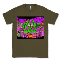 Army Green spooky mama tumbler Classic Tee - BundleAndBundleShop