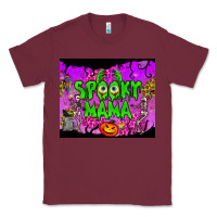 Burgundy spooky mama tumbler Classic Tee - BundleAndBundleShop