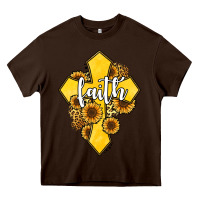 Chocolate Brown faith childhood cancer Heavy Core Tee - Jasminsmagicworld
