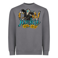 Storm Cow Junkie with Cow Heavyweight Sweatshirt - texasbilliewilder
