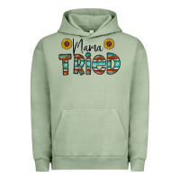 Pigment Oil Green mama tried Urban Hoodie - CowhideDigitalArt