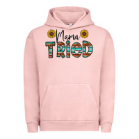 Pigment Salmon mama tried Urban Hoodie - CowhideDigitalArt
