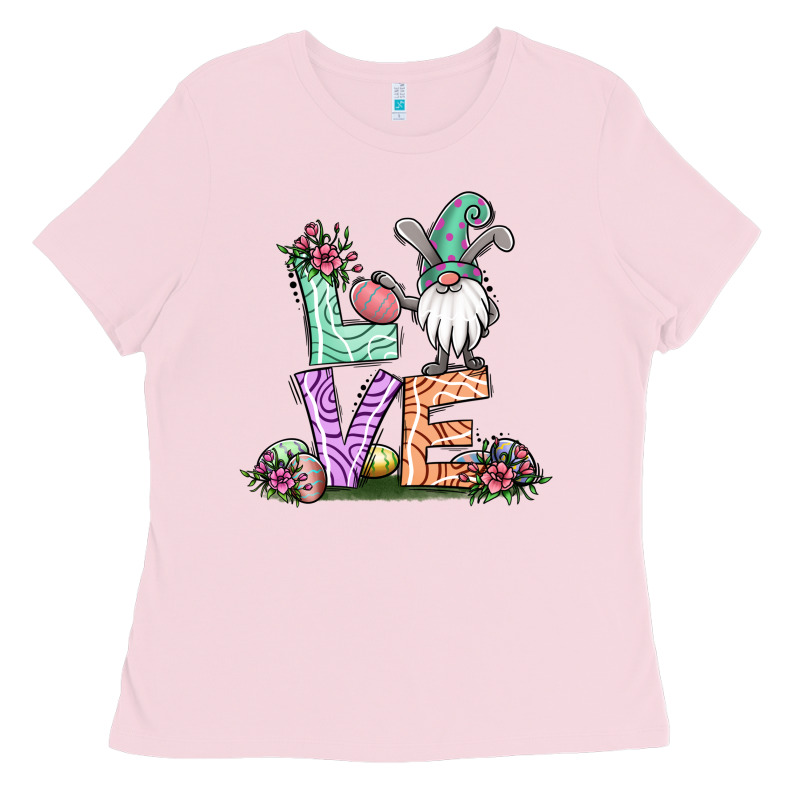 Easter Gnome Easter Bunny Gnome Ladies Tee by Jasminsmagicworld | Teevron