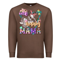 Chestnut one hoppy mama Premium Sweatshirt - FaDigitalArtStudio