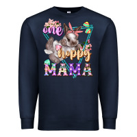 Navy one hoppy mama Premium Sweatshirt - FaDigitalArtStudio