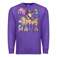 Purple one hoppy mama Premium Sweatshirt - FaDigitalArtStudio
