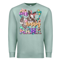 Seafoam one hoppy mama Premium Sweatshirt - FaDigitalArtStudio