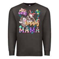 Smoke one hoppy mama Premium Sweatshirt - FaDigitalArtStudio