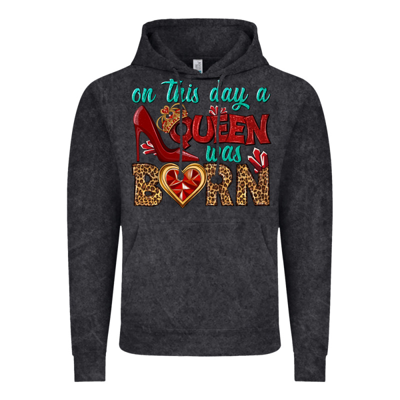 On This Day A Queen Was Born Vintage Hoodie by BundleAndBundleShop | Teevron