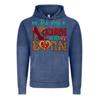Vintage Denim on this day a queen was born Vintage Hoodie - BundleAndBundleShop