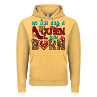 Vintage Mustard on this day a queen was born Vintage Hoodie - BundleAndBundleShop