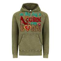 Vintage Olive on this day a queen was born Vintage Hoodie - BundleAndBundleShop
