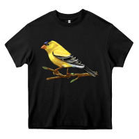 Black American Goldfinch Heavy Core Tee - LillyAllenDesigns