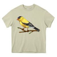 Mossy American Goldfinch Heavy Core Tee - LillyAllenDesigns