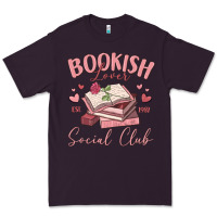 Plum bookish lover social club Premium Tee - MaliasSmallBusiness