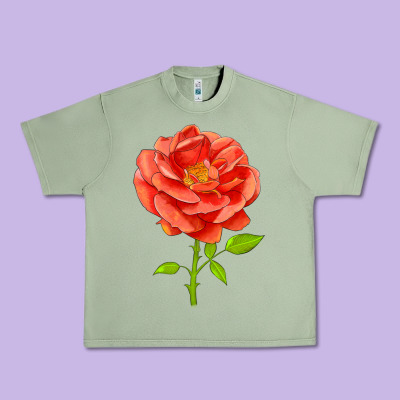 All A Twitter Rose Urban Heavy Tee Designed By Lillyallendesigns