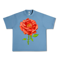 Pebble Blue All A Twitter Rose Urban Heavy Tee - LillyAllenDesigns