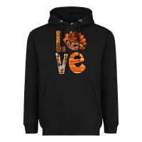 Black thanksgiving with turkey love bbs Heavyweight Hoodie - BundleAndBundleShop