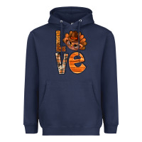 Navy thanksgiving with turkey love bbs Heavyweight Hoodie - BundleAndBundleShop