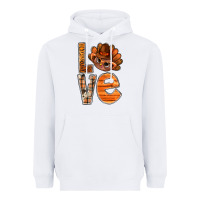 White thanksgiving with turkey love bbs Heavyweight Hoodie - BundleAndBundleShop