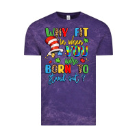 Cloud Purple why fit in when you were born to stand out Vintage Tee - LillyAllenDesigns