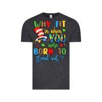 Vintage Black why fit in when you were born to stand out Vintage Tee - LillyAllenDesigns